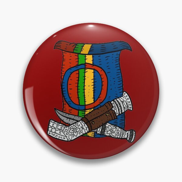 Item preview, flag of the sami people. with traditional knives. sami pride. designed and sold by JJadx.