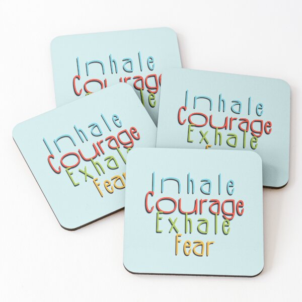 Item preview, Inhale courage, exhale fear designed and sold by Anastasia Toska.