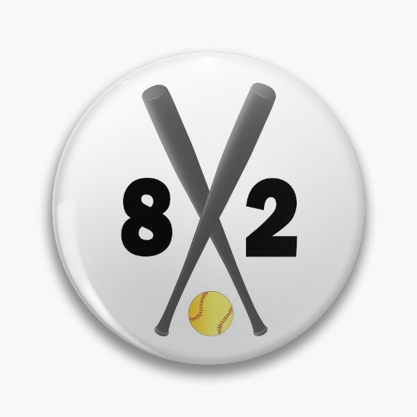 Item preview, Softball number 82 - eighty two with bats and ball designed and sold by AllShirts21.