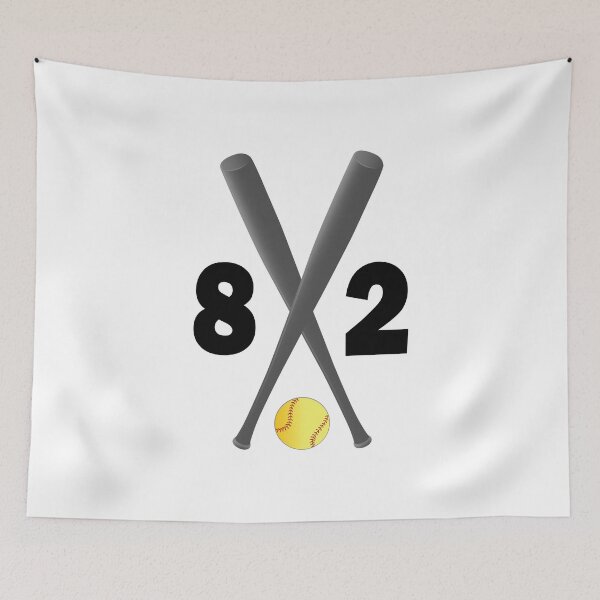 Item preview, Softball number 82 - eighty two with bats and ball designed and sold by AllShirts21.