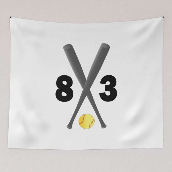 Item preview, Softball number 83 - eighty three with bats and ball designed and sold by AllShirts21.