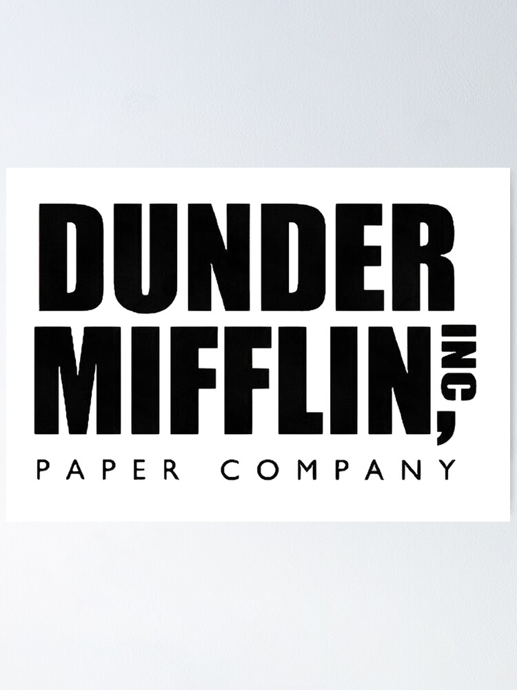 The Office - Dunder Mifflin Paper Company Logo - Black Canvas Print for  Sale by BestOfficeMemes