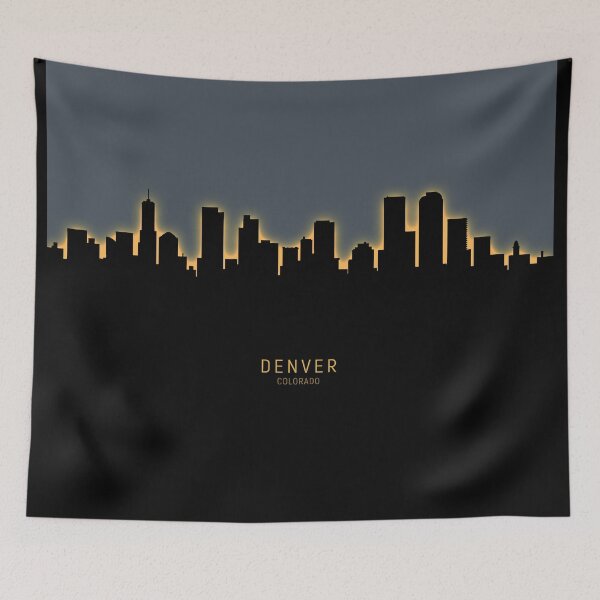 Item preview, Denver Colorado Skyline designed and sold by ArtPrints.