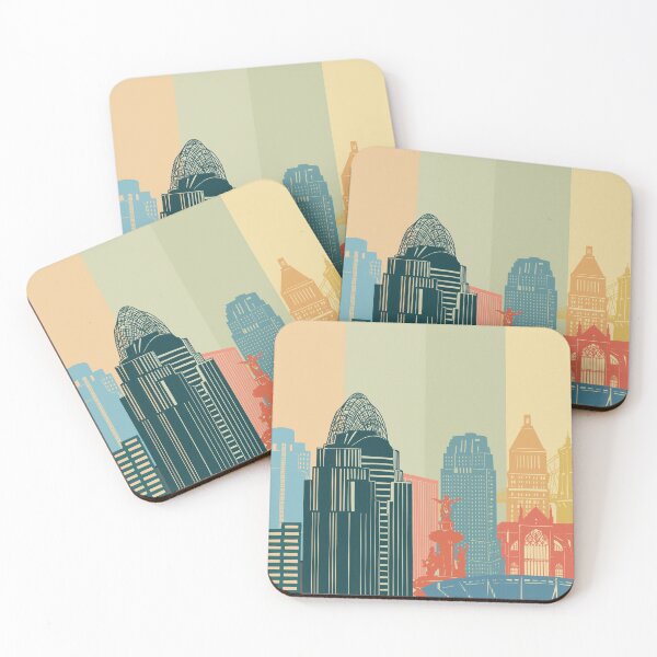 Artikelvorschau, Cincinnati Skyline entworfen und verkauft von BekimART2.
