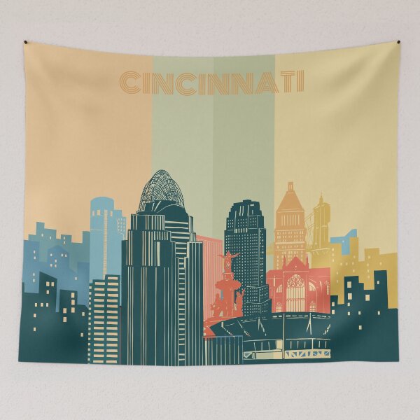 Item preview, cincinnati skyline designed and sold by BekimART2.