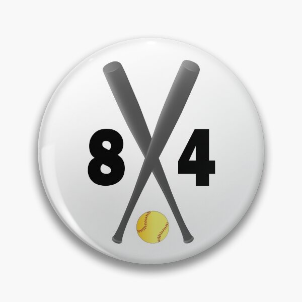 Item preview, Softball number 84 - eighty four with bats and ball designed and sold by AllShirts21.