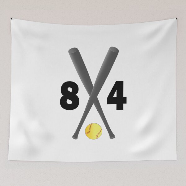 Item preview, Softball number 84 - eighty four with bats and ball designed and sold by AllShirts21.