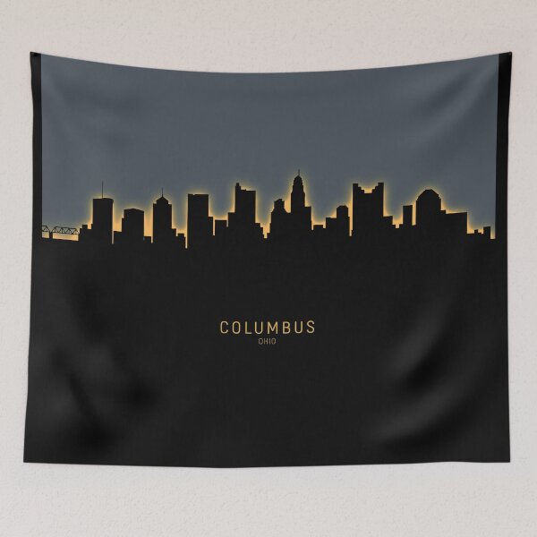 Artikelvorschau, Columbus Ohio Skyline entworfen und verkauft von ArtPrints.