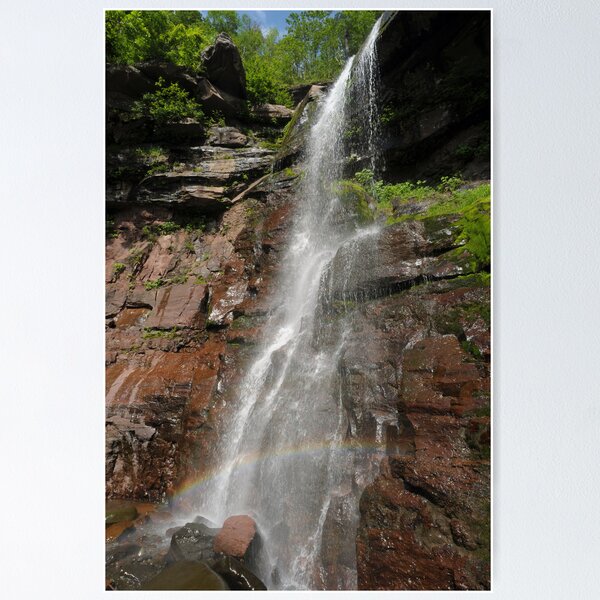 Item preview, Side view of Lower Kaaterskill falls with rainbow, Upstate New York designed and sold by Anton Oparin.