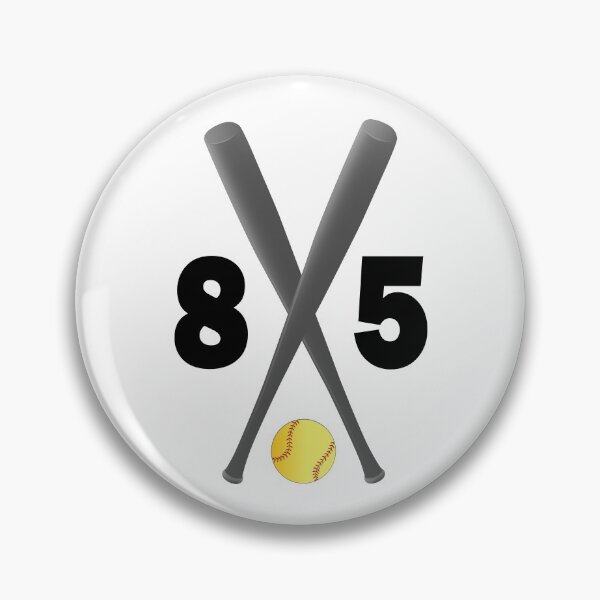 Item preview, Softball number 85 - eighty five with bats and ball designed and sold by AllShirts21.