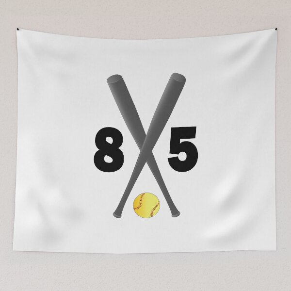 Item preview, Softball number 85 - eighty five with bats and ball designed and sold by AllShirts21.