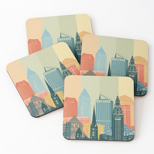 Item preview, cleveland skyline  designed and sold by BekimART2.