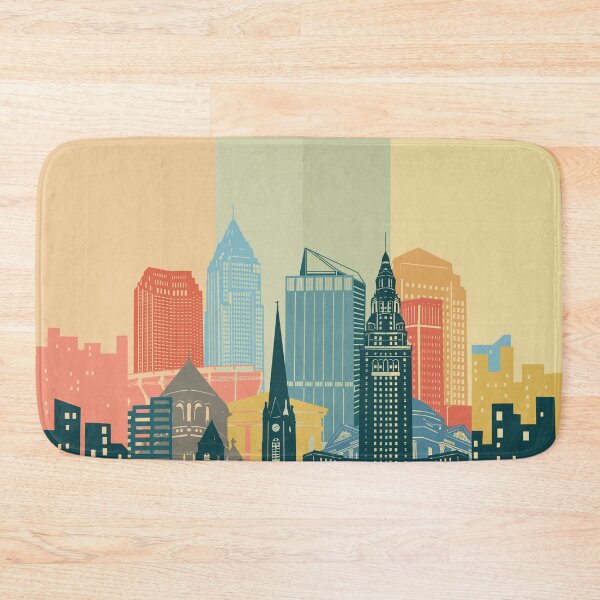 Item preview, cleveland skyline  designed and sold by BekimART2.