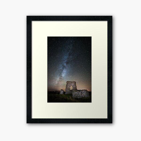 Dunnydeer Hillfort Milky Way Framed Art Print