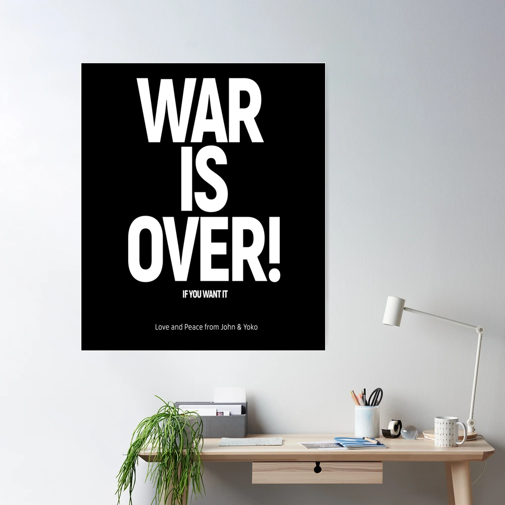 JOHN LENNON & YOKO ONO 1969 War Is Over! (If You Want It) Poster, 20x30