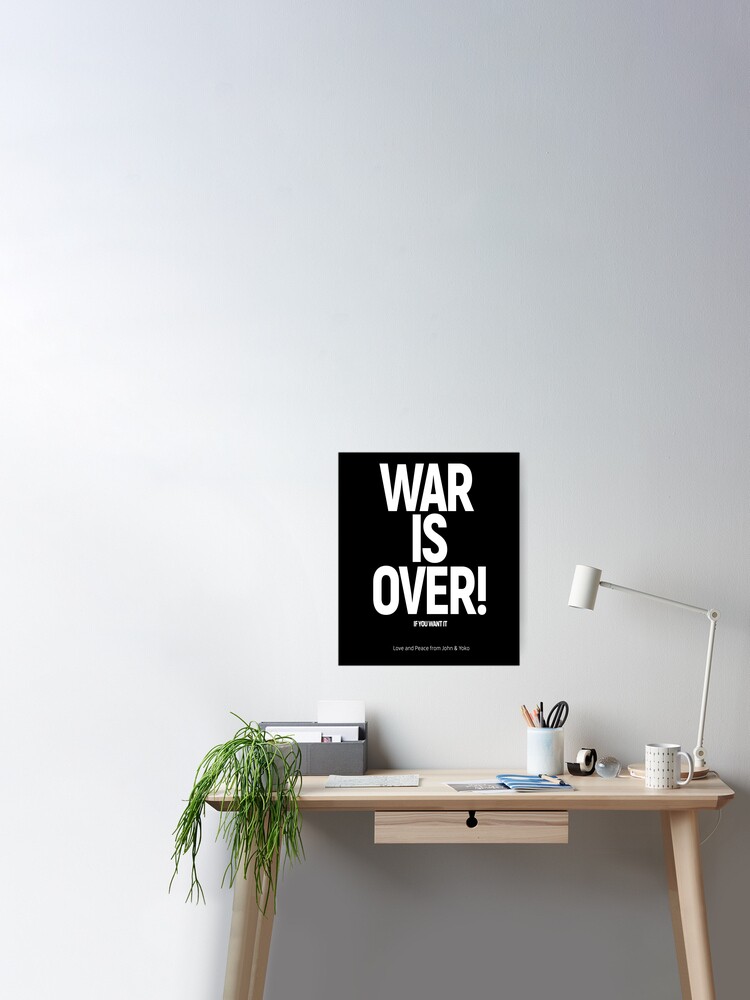 War is Over - John Lennon & Yoko Ono Pin by Boogosh