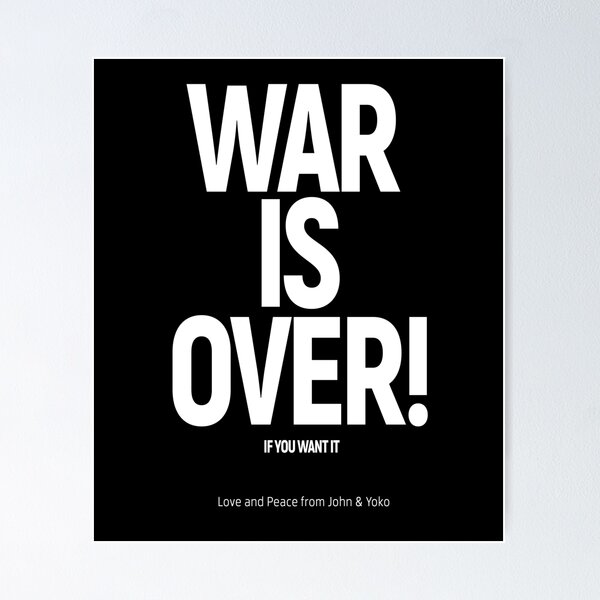 John Lennon & Yoko Ono's WAR IS OVER! banner in Greenwic…