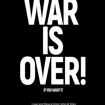 WAR IS OVER! (If You Want It) - Fonts In Use