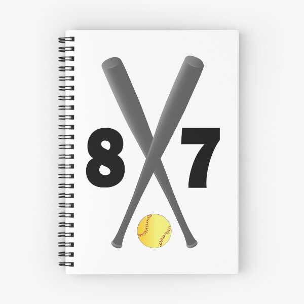 Item preview, Softball number 87 - eighty seven with bats and ball designed and sold by AllShirts21.