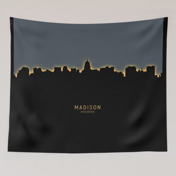 Artikelvorschau, Madison Wisconsin Skyline entworfen und verkauft von ArtPrints.
