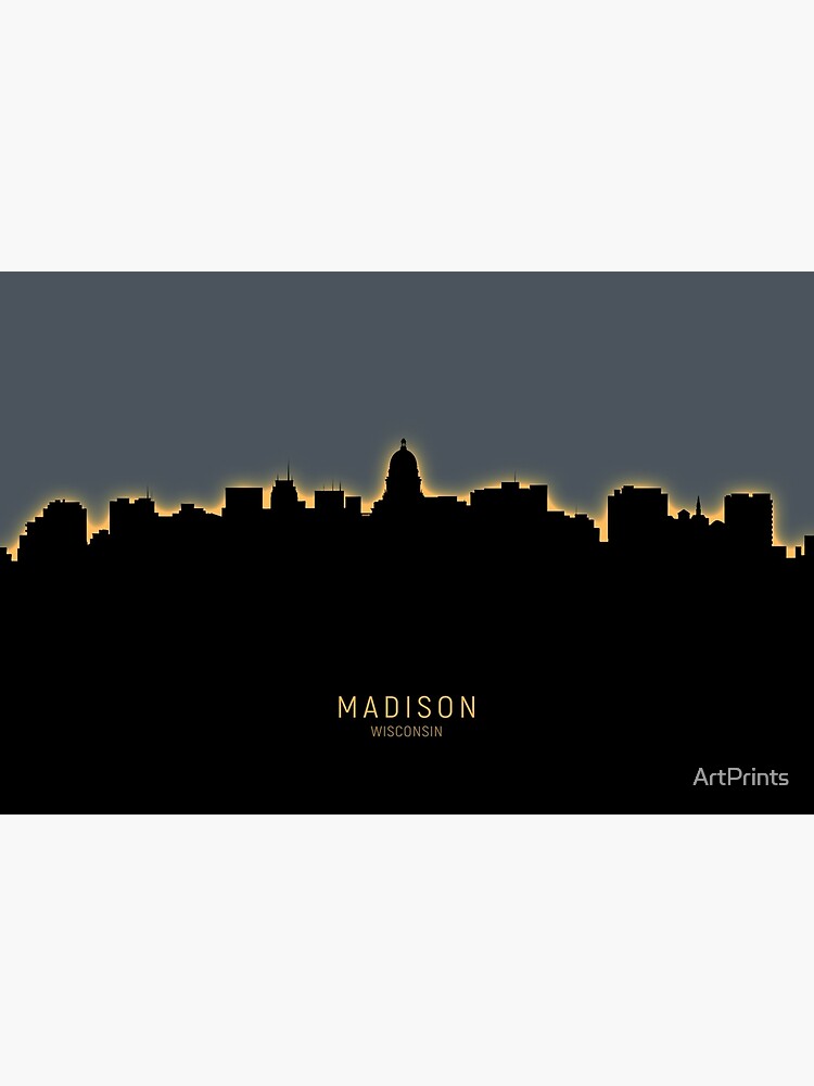 Madison Wisconsin Skyline by ArtPrints
