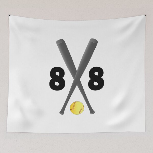 Item preview, Softball number 88 - eighty eight with bats and ball designed and sold by AllShirts21.