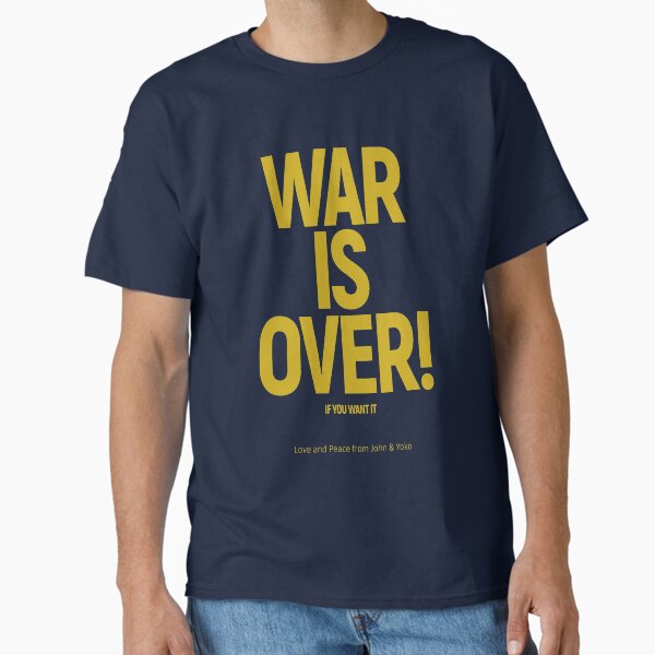 Item preview, WAR IS OVER! IF YOU WANT IT: (John & Yoko) in Original Pale Gold on Deepest Blue designed and sold by Day Chapman.