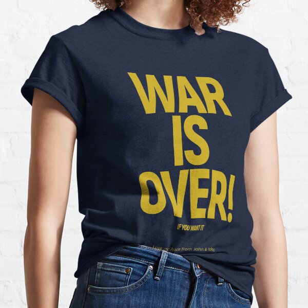 Item preview, WAR IS OVER! IF YOU WANT IT: (John & Yoko) in Original Pale Gold on Deepest Blue designed and sold by Day Chapman.