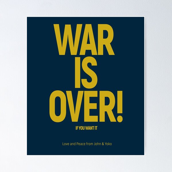 WAR IS OVER JOHN LENNON YOKO ONO POSTER