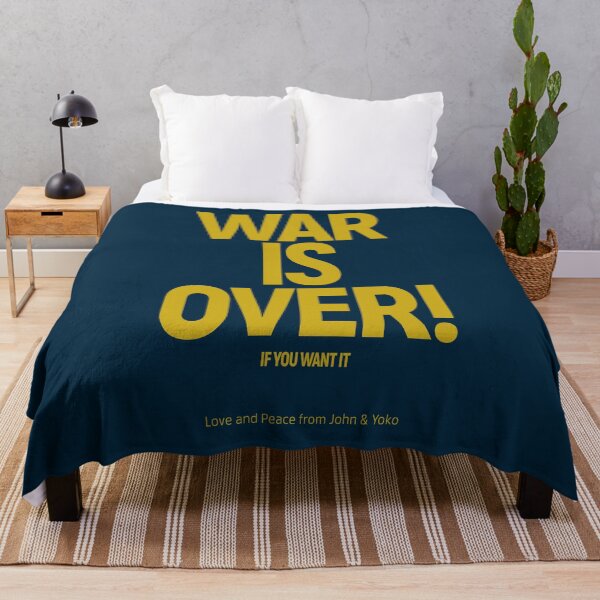 Item preview, WAR IS OVER! IF YOU WANT IT: (John & Yoko) in Original Pale Gold on Deepest Blue designed and sold by Day Chapman.
