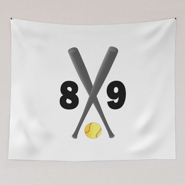 Item preview, Softball number 89 - eighty nine with bats and ball designed and sold by AllShirts21.
