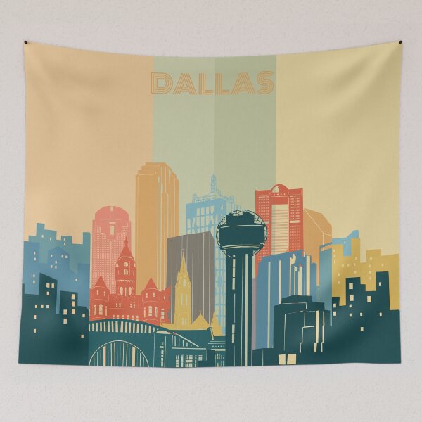 Item preview, dallas skyline designed and sold by BekimART2.