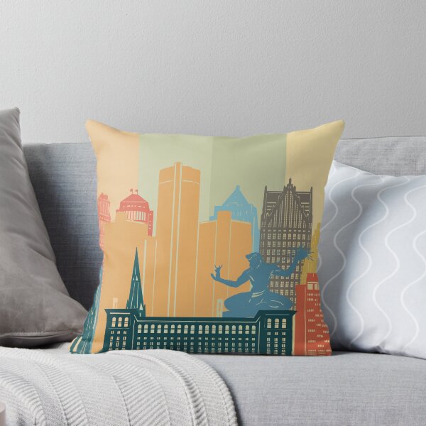 Item preview, detroit skyline  designed and sold by BekimART2.