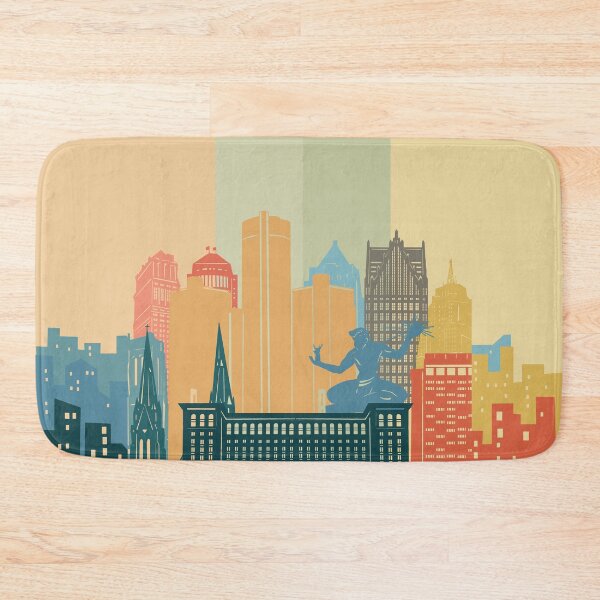 Item preview, detroit skyline  designed and sold by BekimART2.