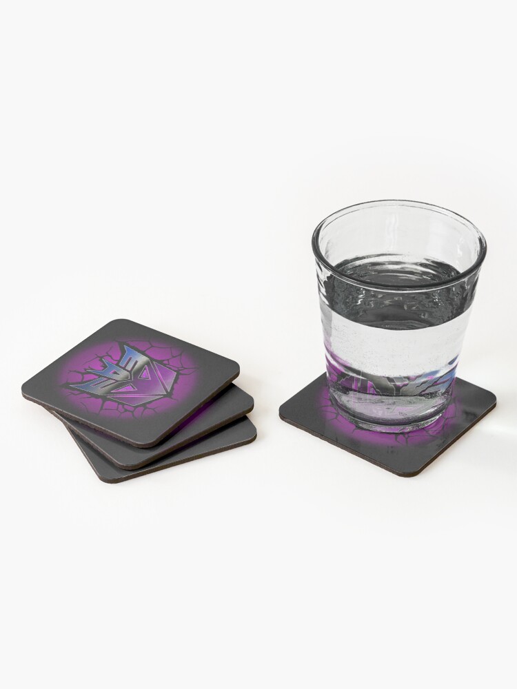 Alternate view of Transformers Decepticon Coasters (Set of 4)
