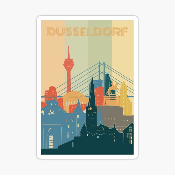 Düsseldorfer Skyline Sticker