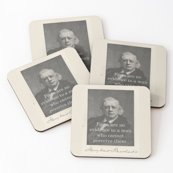 Item preview, Facts Are No Evidence - H W Beecher designed and sold by CrankyOldDude.