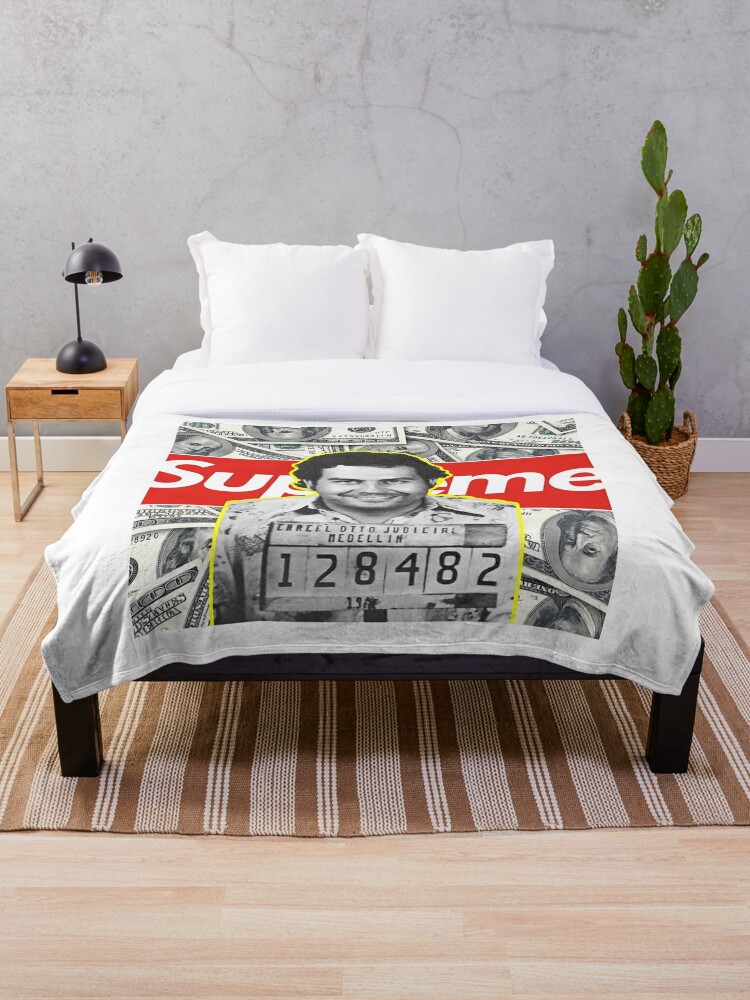 Pablo Escobar Money Bundle Throw Blanket By Herrybert Redbubble