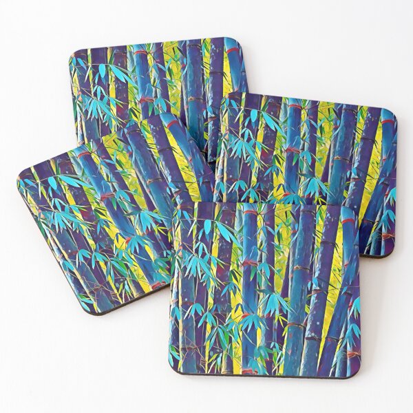 Item preview, Bamboo Watercolour, in blue and yellow designed and sold by NatanDesigns.