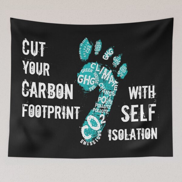 Item preview, Cut your Carbon footprint with self isolation designed and sold by DebbieT68.