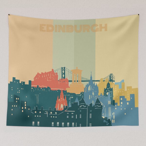 Item preview, edinburgh skyline designed and sold by BekimART2.