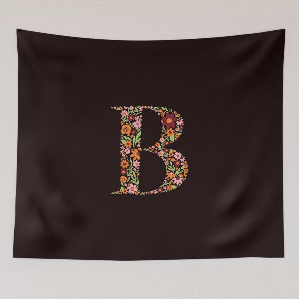 Item preview, Retro Floral Letter B designed and sold by zeljkica.