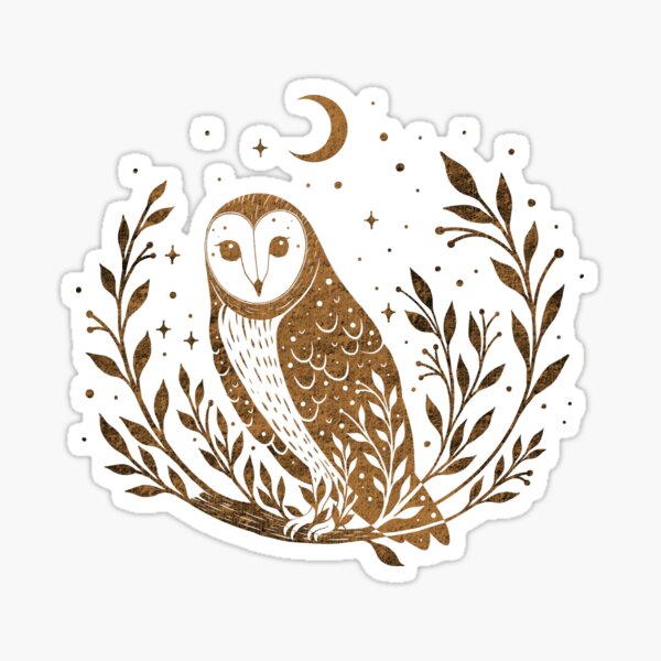 Owl Moon- Gold Sticker