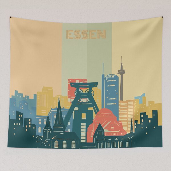 Item preview, essen skyline designed and sold by BekimART2.