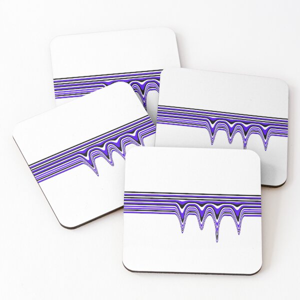 Item preview, Melting Lines - Blue Black White designed and sold by ArticaDesign.