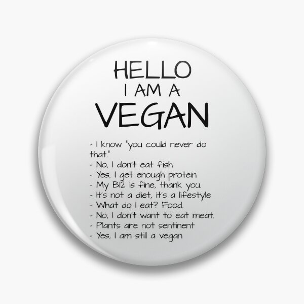 Item preview, Neatar: Hello I am a Vegan designed and sold by Neatar.