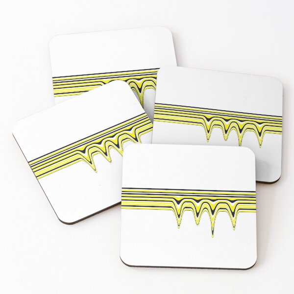 Item preview, Melting Lines - Yellow Black White designed and sold by ArticaDesign.