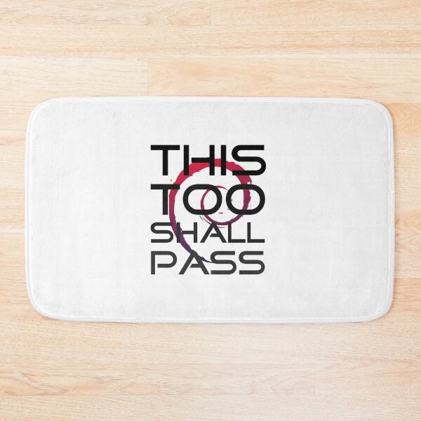 Item preview, This Too Shall Pass typography design designed and sold by infinitunes.