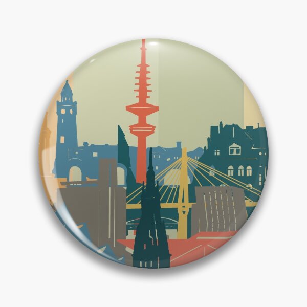 Item preview, hamburg skyline designed and sold by BekimART2.