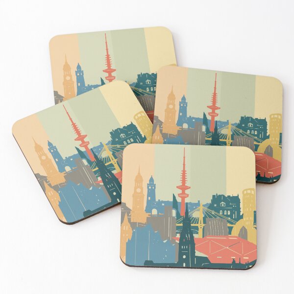 Item preview, hamburg skyline designed and sold by BekimART2.